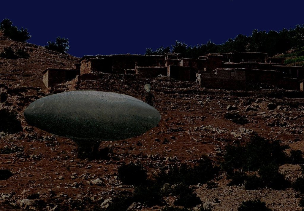 un uap ou ovni au sol pres de marrakech