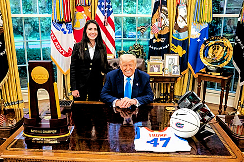 anna paulia luna et le president trump
