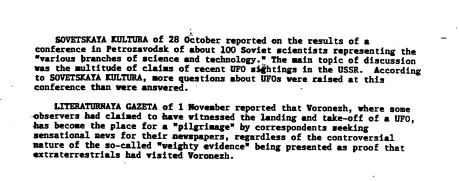 DOCUMENT FBI ET URSS OVNI UAP UFO