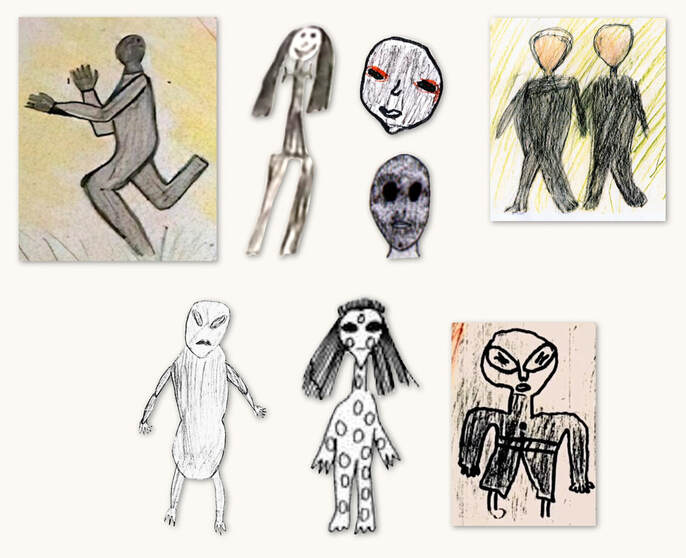 LE CAS  OVNI DE L’ÉCOLE ARIEL A RUWA  dessins