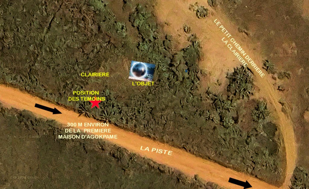 CLAIRIERE OU A ETE VU L'OVNI