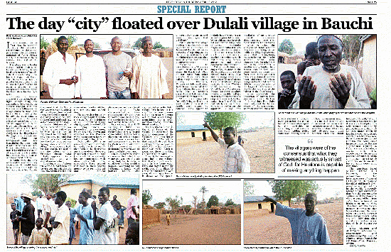 COUPURE PRESSE OVNI NIGERIA